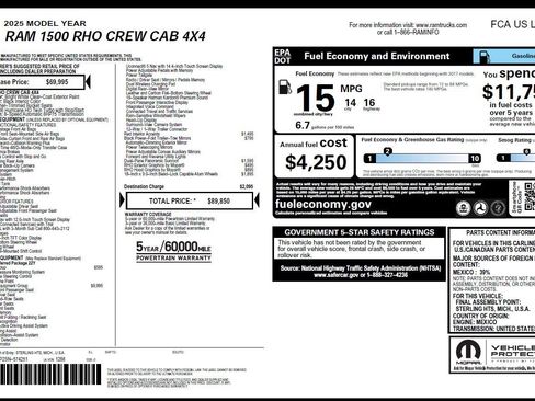 Used 2025 RAM 1500 RHO w/ RHO Level 1 Equipment Group AWD/4WD image 3