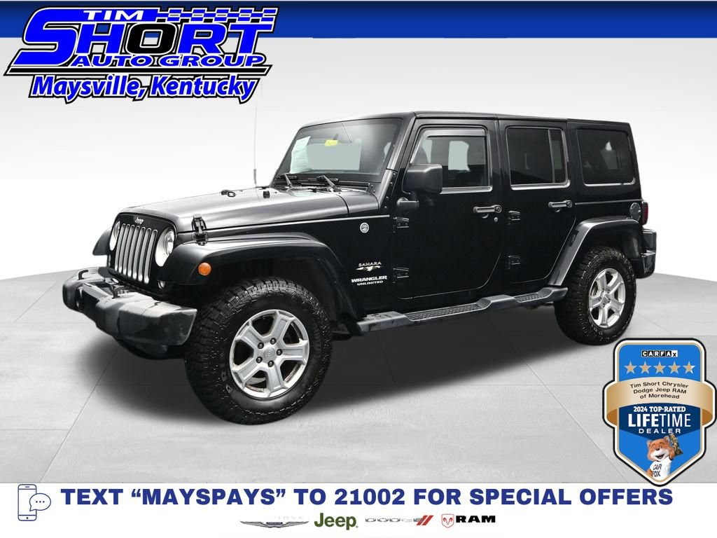 Used 2017 Jeep Wrangler Unlimited Sahara w/ Dual Top Group AWD/4WD 360° Tour