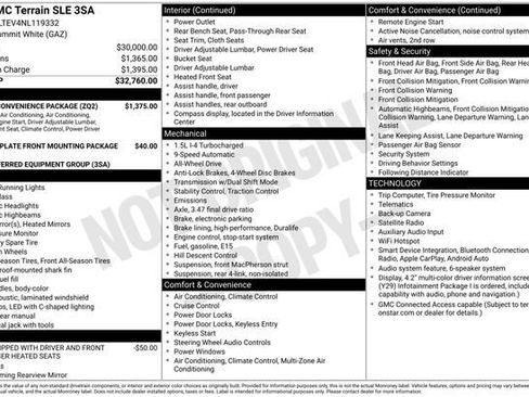 Used 2022 GMC Terrain SLE w/ Driver Convenience Package AWD/4WD image 3