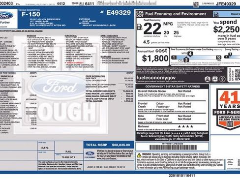 Used 2018 Ford F150 King Ranch w/ Equipment Group 601A Luxury image 18