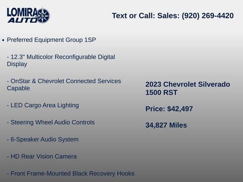 Used 2023 Chevrolet Silverado 1500 RST w/ Convenience Package II AWD/4WD image 9