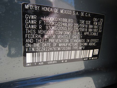 New 2026 Honda HR-V EX-L image 26