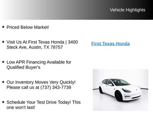 Used 2023 Tesla Model 3 Standard Range RWD image 9