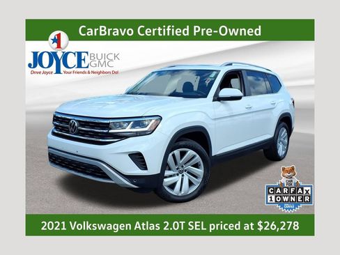 Used 2021 Volkswagen Atlas SEL AWD/4WD image 1