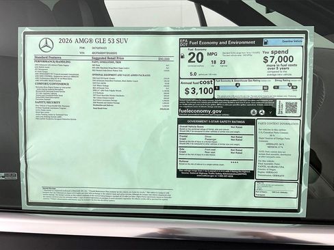 New 2026 Mercedes-Benz GLE 53 AMG 4MATIC image 13