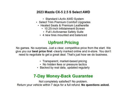 Used 2023 MAZDA CX-5 AWD 2.5 S w/ Select Package