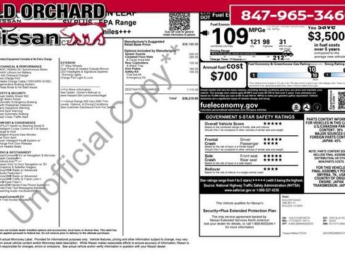 Used 2024 Nissan Leaf SV Plus image 8