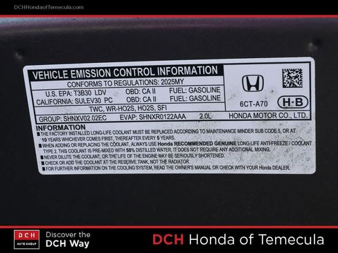 Certified 2025 Honda HR-V LX image 9