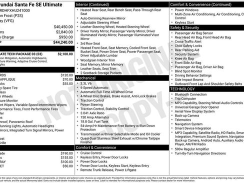 Used 2017 Hyundai Santa Fe AWD w/ SE Ultimate Tech Package 03 image 30