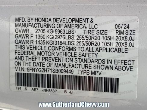 Used 2025 Honda Pilot Touring image 50