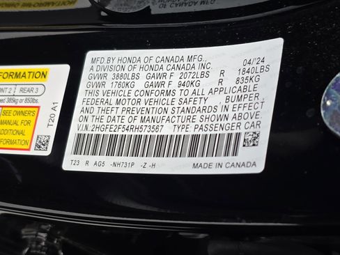 Certified 2024 Honda Civic Sport image 32