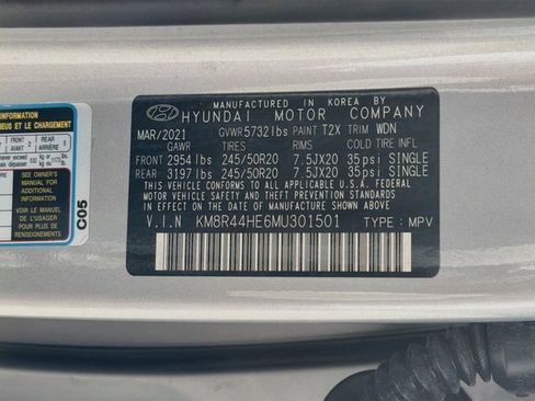 Used 2021 Hyundai Palisade SEL w/ Premium Package FWD image 46