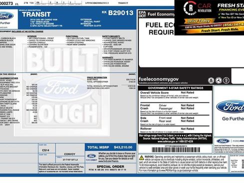 Used 2019 Ford Transit 250 148 High Roof Extended RWD image 14