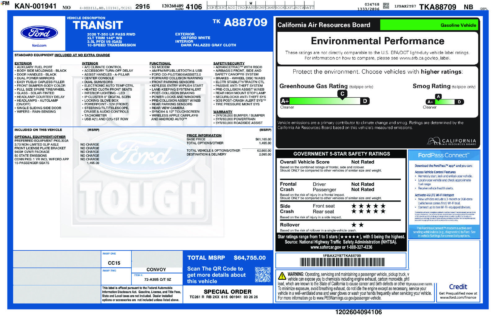 Used 2026 Ford Transit 350 XLT RWD image 32