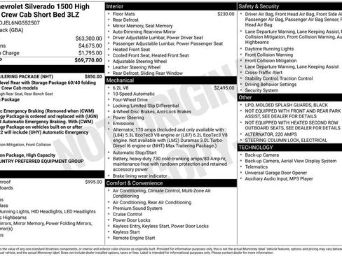 Used 2022 Chevrolet Silverado 1500 High Country w/ Max Trailering Package AWD/4WD image 12