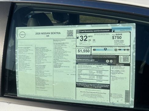 New 2026 Nissan Sentra SR w/ SR Premium Package FWD image 12