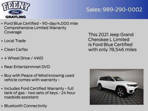 Used 2021 Jeep Grand Cherokee L Limited w/ Trailer Tow Group (B) AWD/4WD image 5