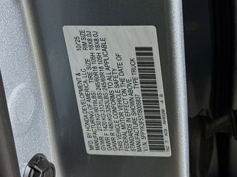 New 2026 Honda Ridgeline RTL image 38