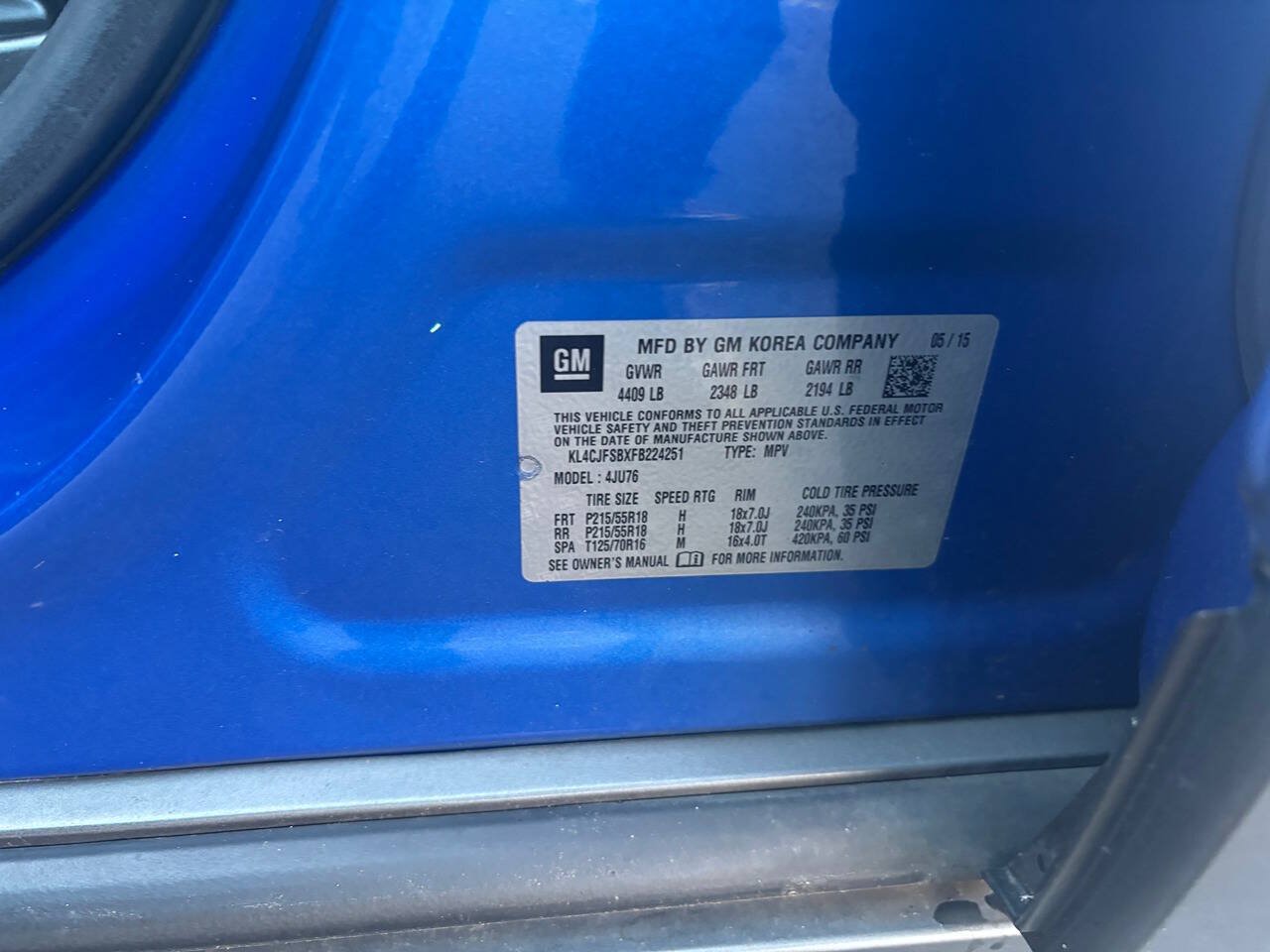 Used 2015 Buick Encore Convenience AWD/4WD image 10