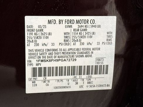 Used 2023 Ford Explorer Limited w/ Limited Technology Package AWD/4WD image 24