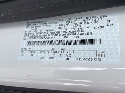 New 2026 Ford Transit 250 148 Medium Roof Extended AWD w/ Load Area Protection Package image 42