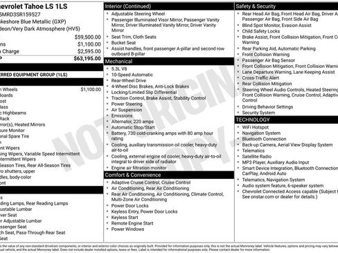 Used 2025 Chevrolet Tahoe LS RWD image 48