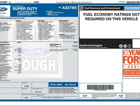 Used 2016 Ford F350 Lariat w/ Lariat Ultimate Package AWD/4WD image 2