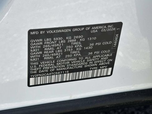 New 2026 Volkswagen Atlas SEL Premium R-Line AWD/4WD image 16