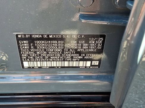Certified 2026 Honda HR-V EX-L image 29