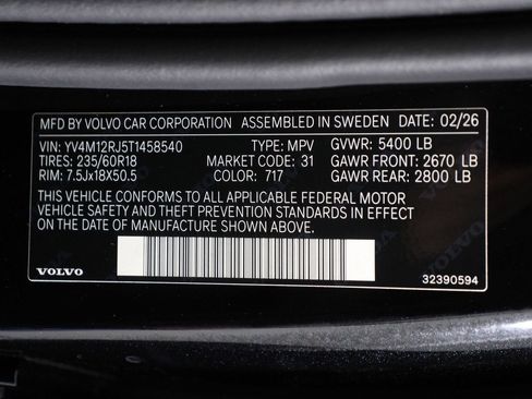 New 2026 Volvo XC60 B5 Core AWD/4WD image 17