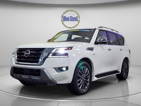 Used 2021 Nissan Armada Platinum w/ Captain's Chairs Package AWD/4WD image 1