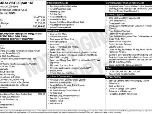 New 2026 Cadillac Vistiq Premium Luxury AWD/4WD image 30