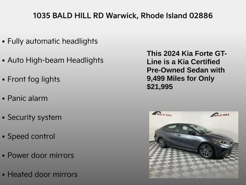 Certified 2024 Kia Forte GT-Line w/ GT-Line Premium Package image 26
