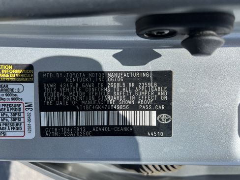 Used 2007 Toyota Camry CE FWD image 13