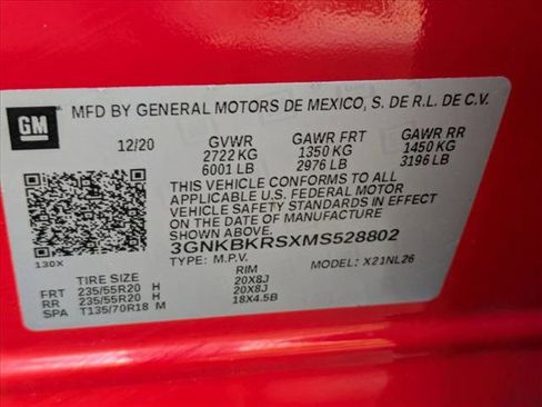 Used 2021 Chevrolet Blazer RS w/ Enhanced Convenience Package image 24