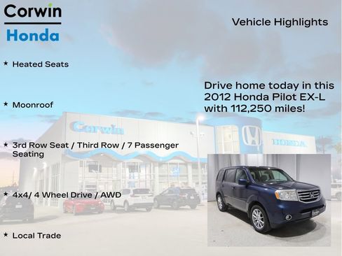 Used 2012 Honda Pilot EX-L image 6