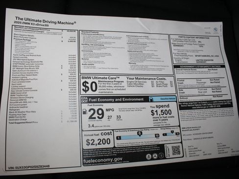 Used 2025 BMW X3 xDrive30i w/ Premium Package image 23