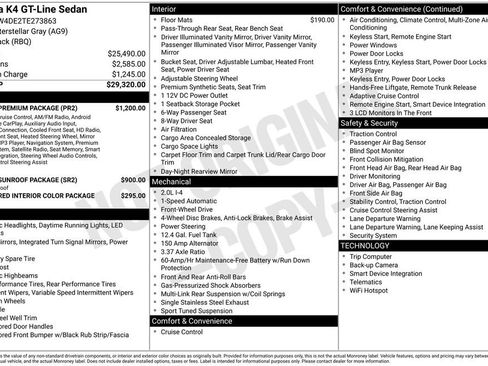New 2026 Kia K4 GT-Line w/ GT-Line Premium Package image 30