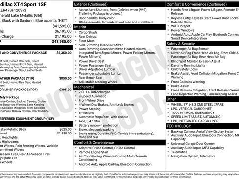 Used 2025 Cadillac XT4 Sport image 8