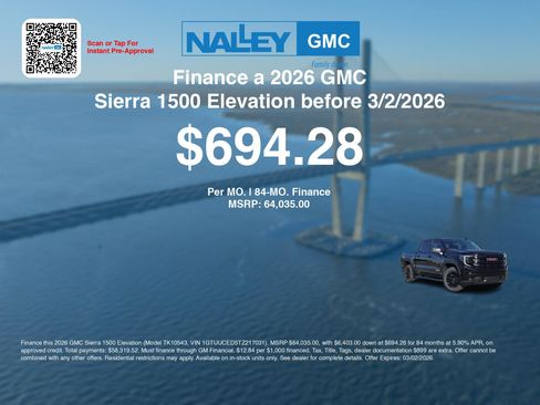 New 2026 GMC Sierra 1500 Elevation w/ X31 Off-Road Package image 7