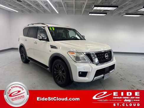 Used 2017 Nissan Armada Platinum w/ Captain Seat Package AWD/4WD image 1