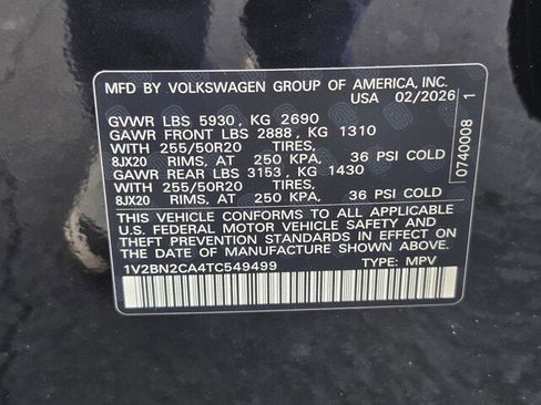 New 2026 Volkswagen Atlas SEL AWD/4WD image 22