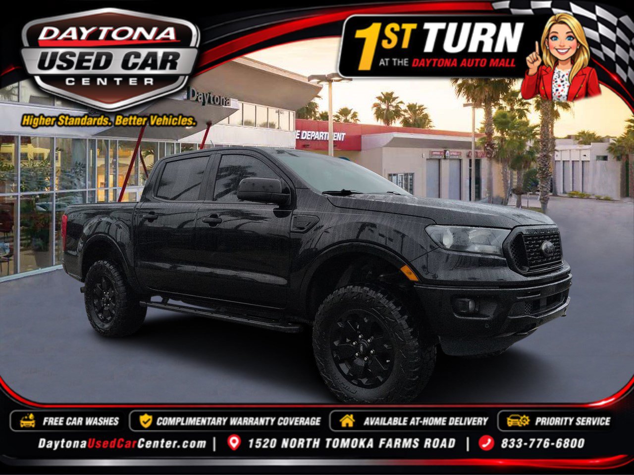 Used 2021 Ford Ranger XLT w/ Equipment Group 302A High AWD/4WD image 1