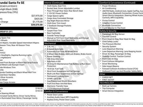 Used 2020 Hyundai Santa Fe SE image 26