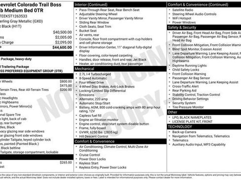 New 2026 Chevrolet Colorado Trail Boss AWD/4WD image 2