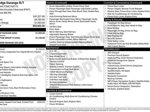 Used 2021 Dodge Durango R/T w/ Blacktop Package RWD image 2