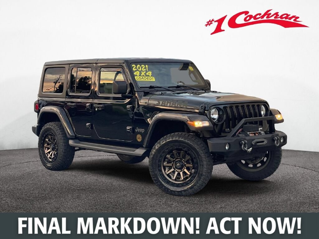 Used 2021 Jeep Wrangler Unlimited Sahara AWD/4WD image 1