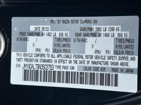 Used 2022 MAZDA MX-5 Miata Club w/ Interior Package image 27