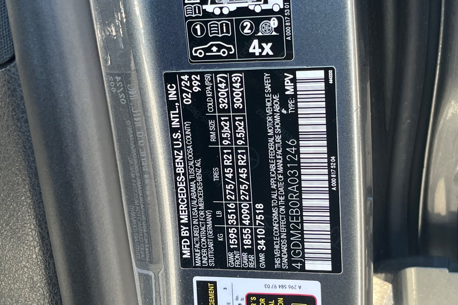 Used 2024 Mercedes-Benz EQS 450+ 4MATIC SUV image 10