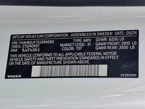 Used 2025 Volvo XC90 T8 Ultra w/ Lounge Package AWD/4WD image 27